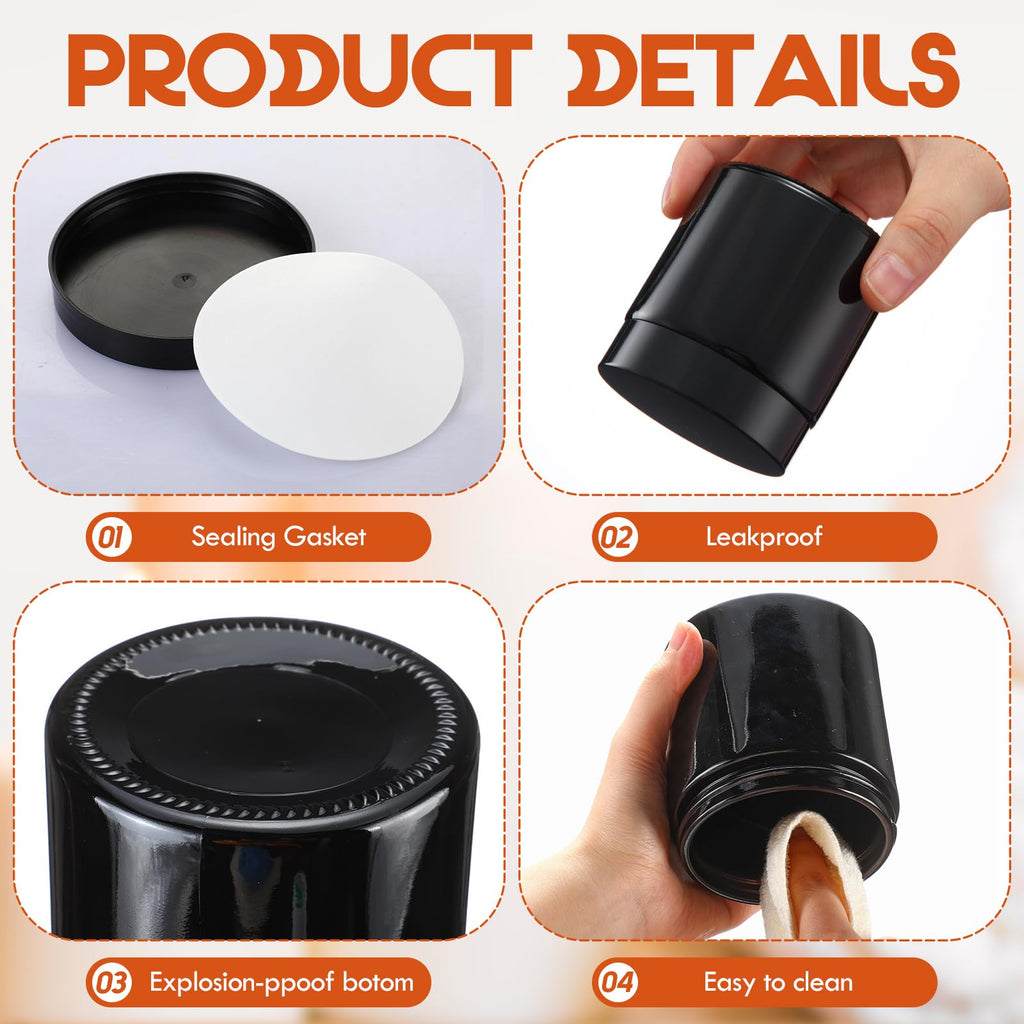16 oz Glass Jars with Lids H2895