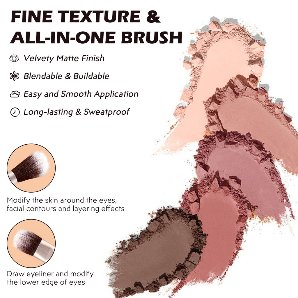 5 Colors Matte Eyeshadow Palette A4235