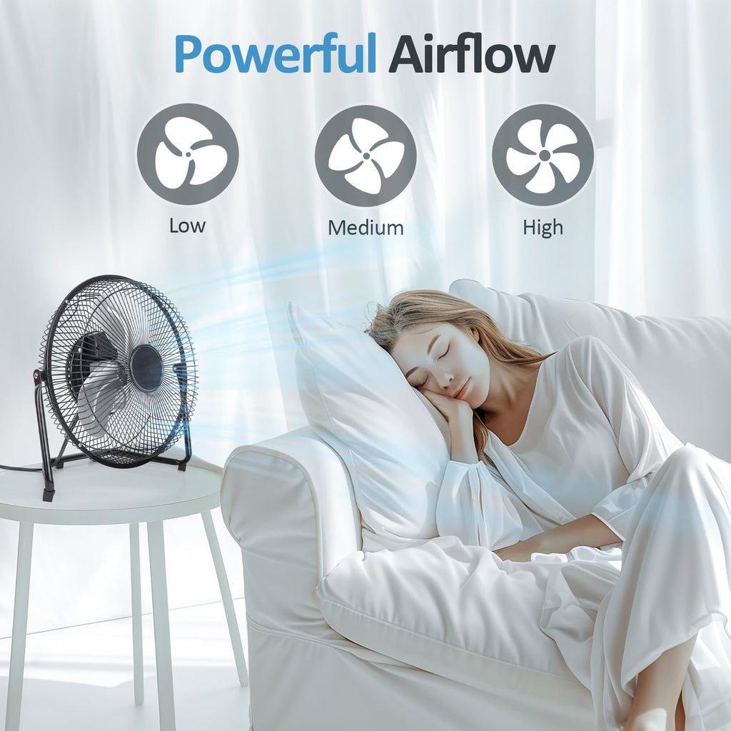 9 Inch Portable Metal Floor Fan P111