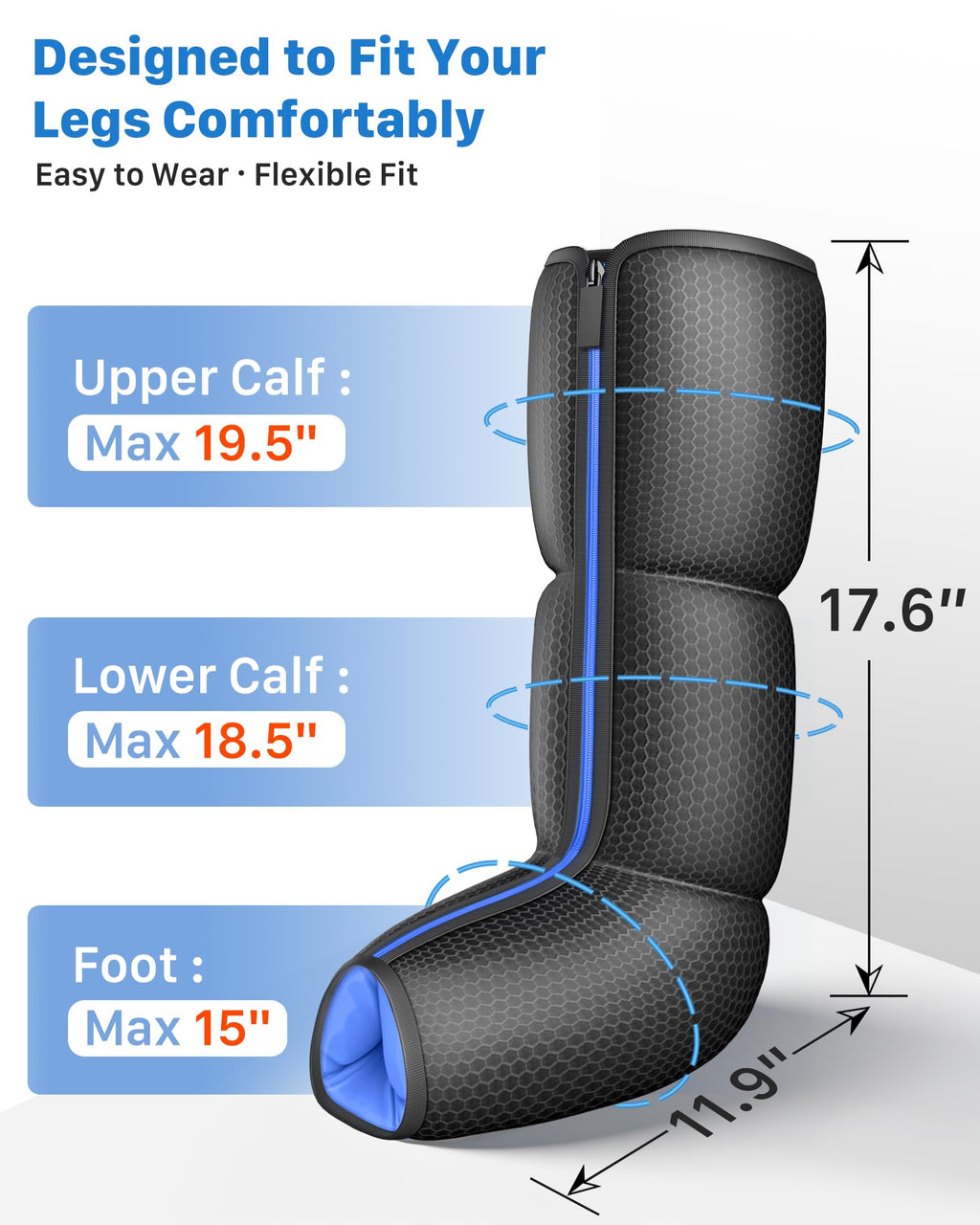 Air Compression Leg Massager with Heat R26334