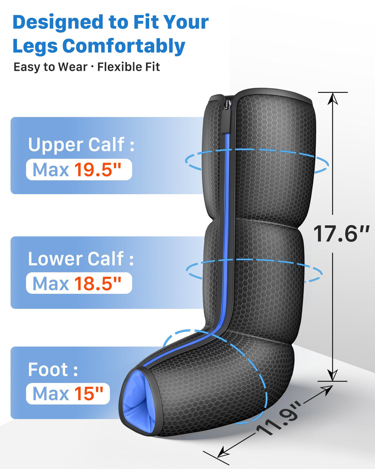 Air Compression Leg Massager with Heat R26334