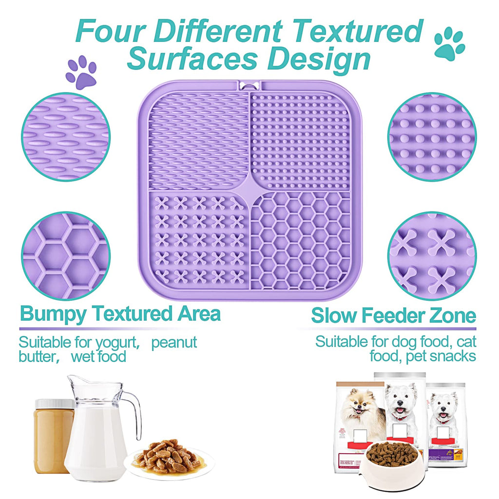 2 Pack Slow Feeder Licking Pad with Suction Cups H144668