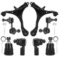 Front Lower Control Arm Suspension Kit with Ball Joints Sway Bars Outer Tie Rods 8pcs U243212