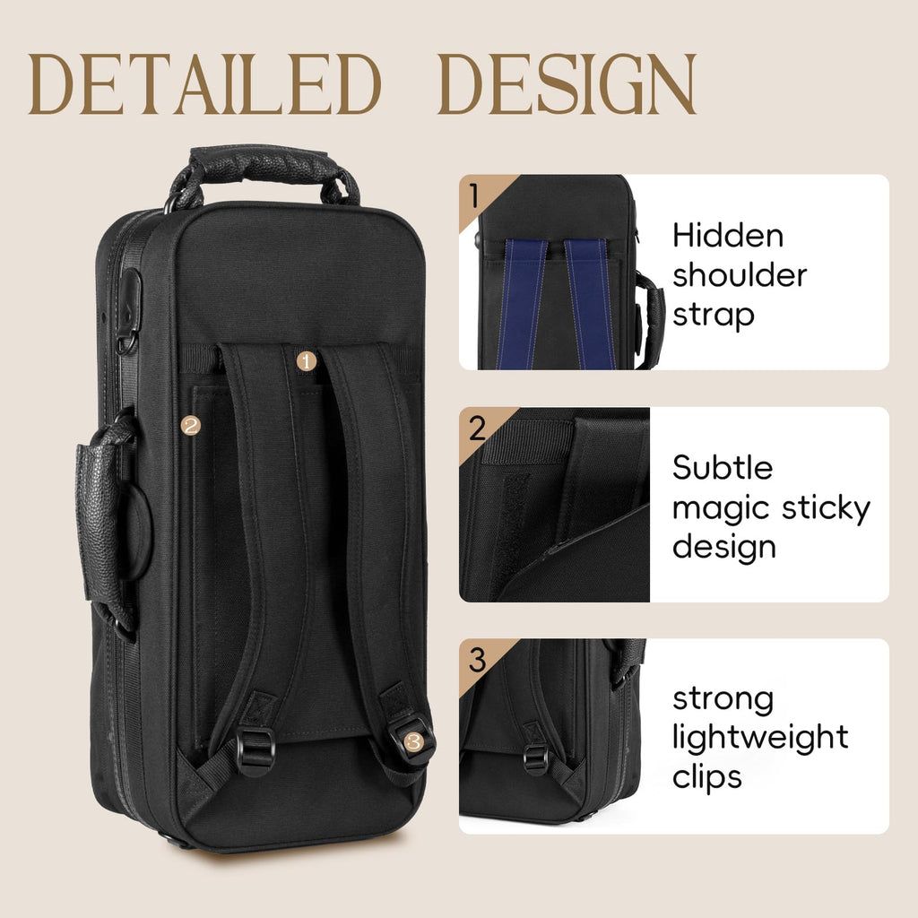 Rectangular Trumpet Case with Backpack Straps Y31235