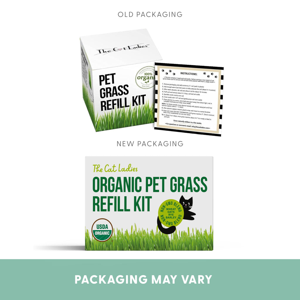 Organic Cat Grass Seed and Coco Coir Soil Disks 3 Pack C717055