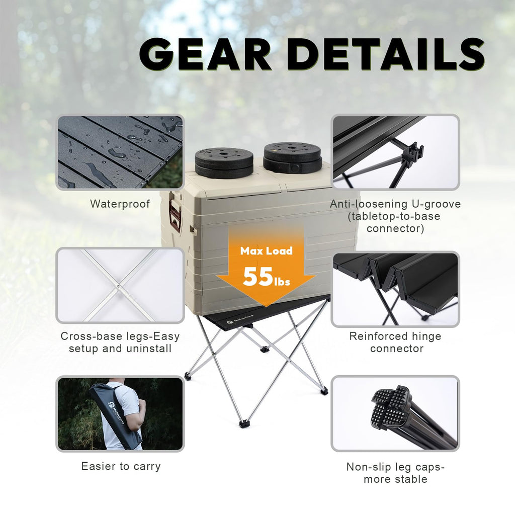 Ultralight Aluminum Folding Camping Side Table S734
