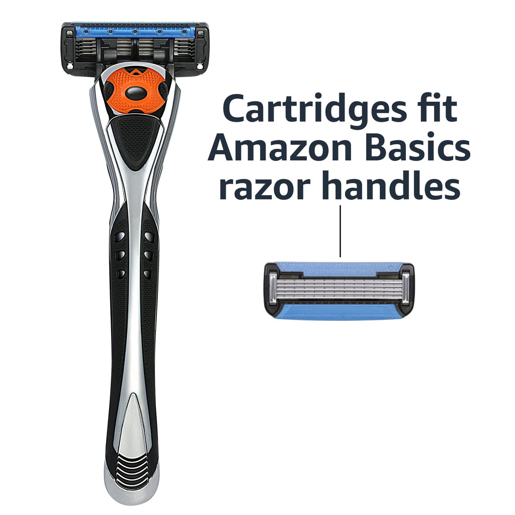 5-Blade Men's Razor with 16 Cartridges, Black T693928