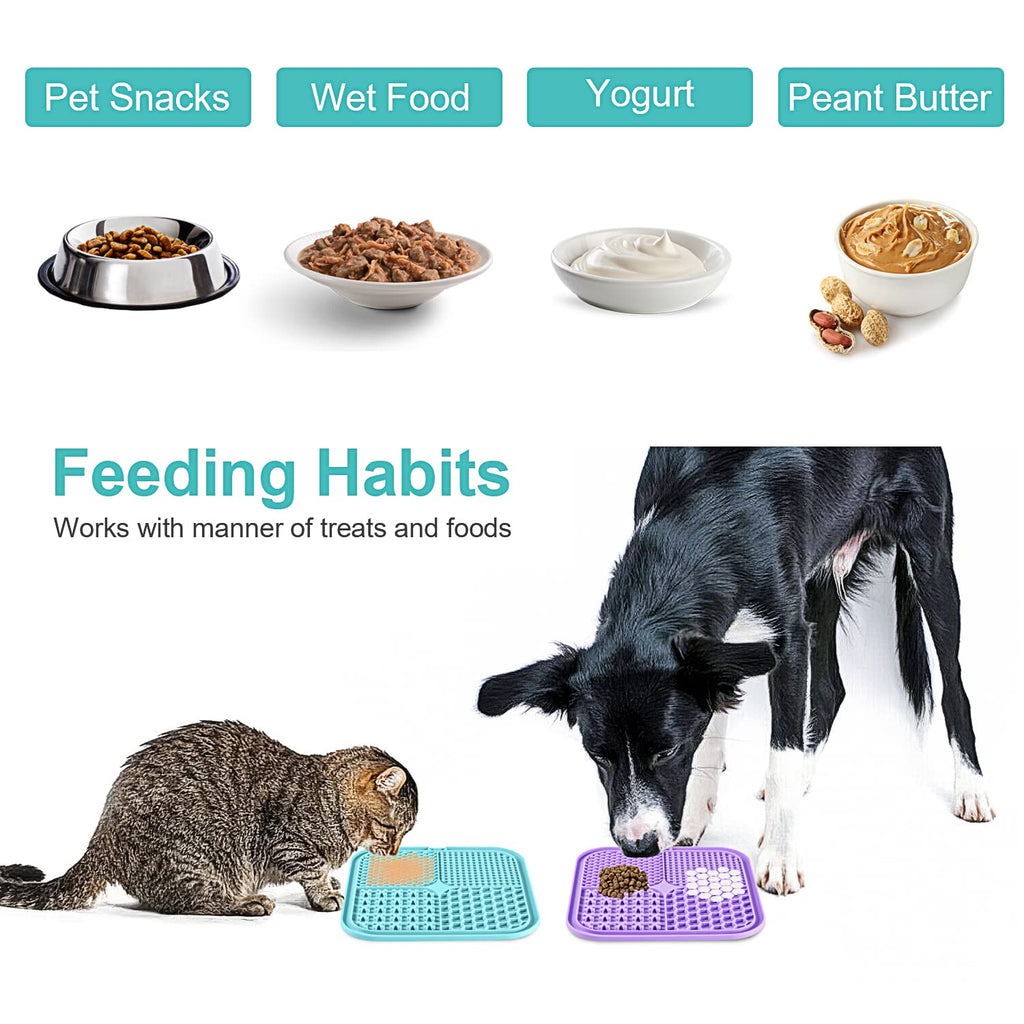 2 Pack Slow Feeder Licking Pad with Suction Cups H144668