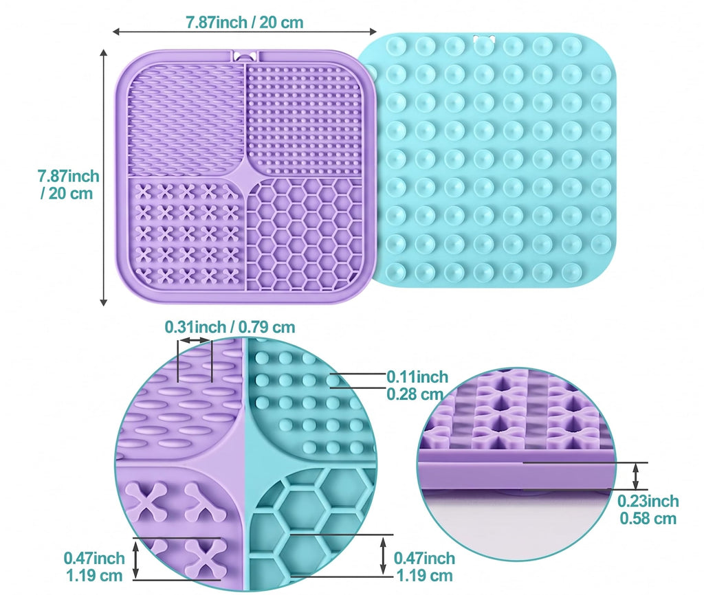2 Pack Slow Feeder Licking Pad with Suction Cups H144668