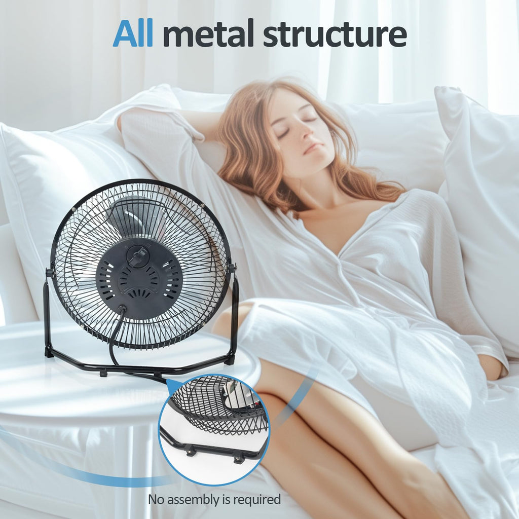 9 Inch Portable Metal Floor Fan P111