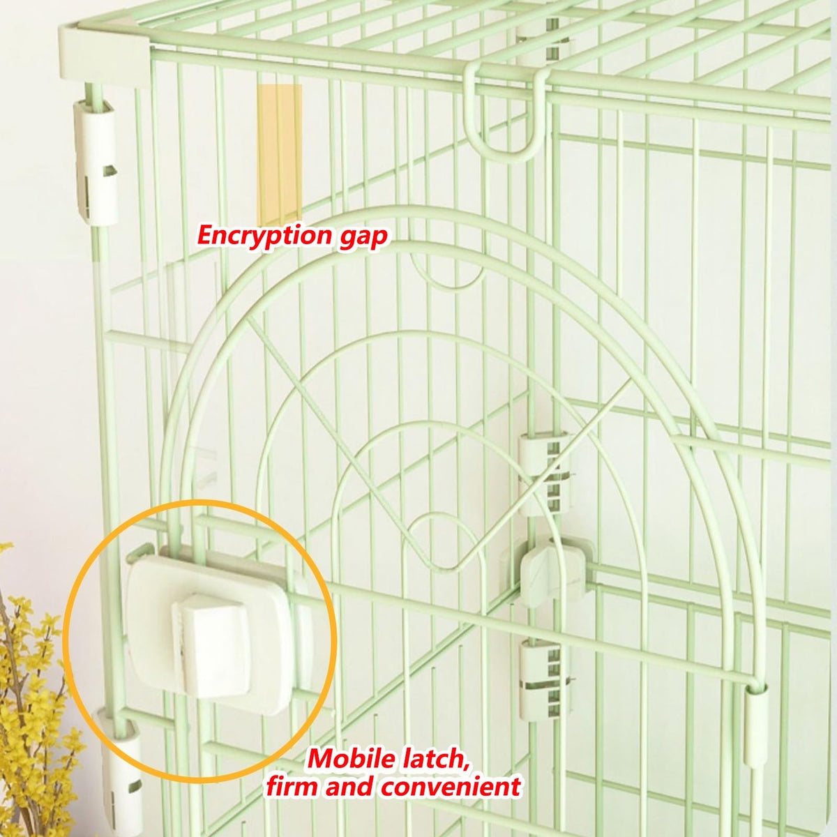3/4-Tier Cat Cage Playpen with Hammock H50420