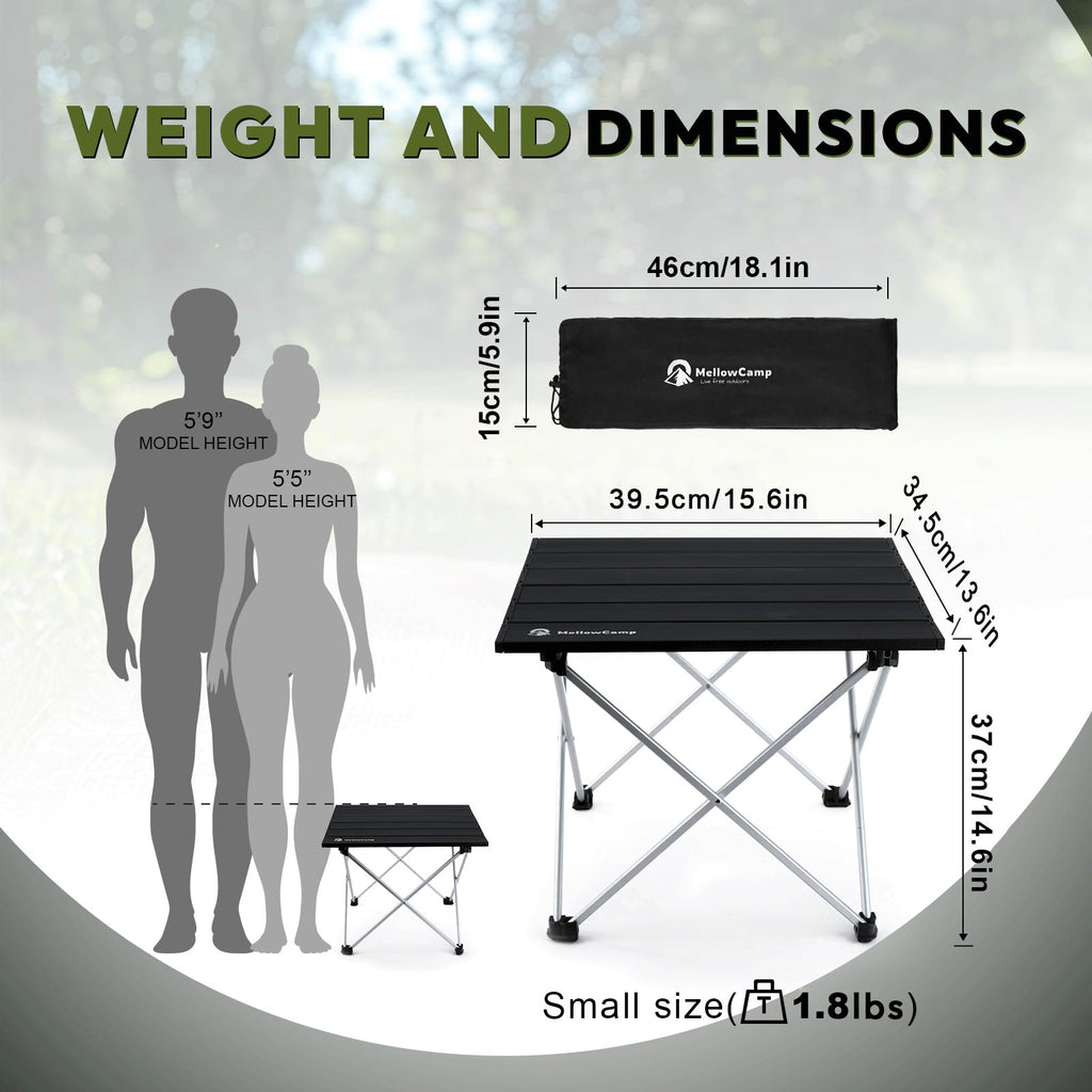 Ultralight Aluminum Folding Camping Side Table S734