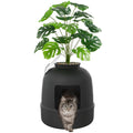 Black Cat Litter Box with Scoop I7683