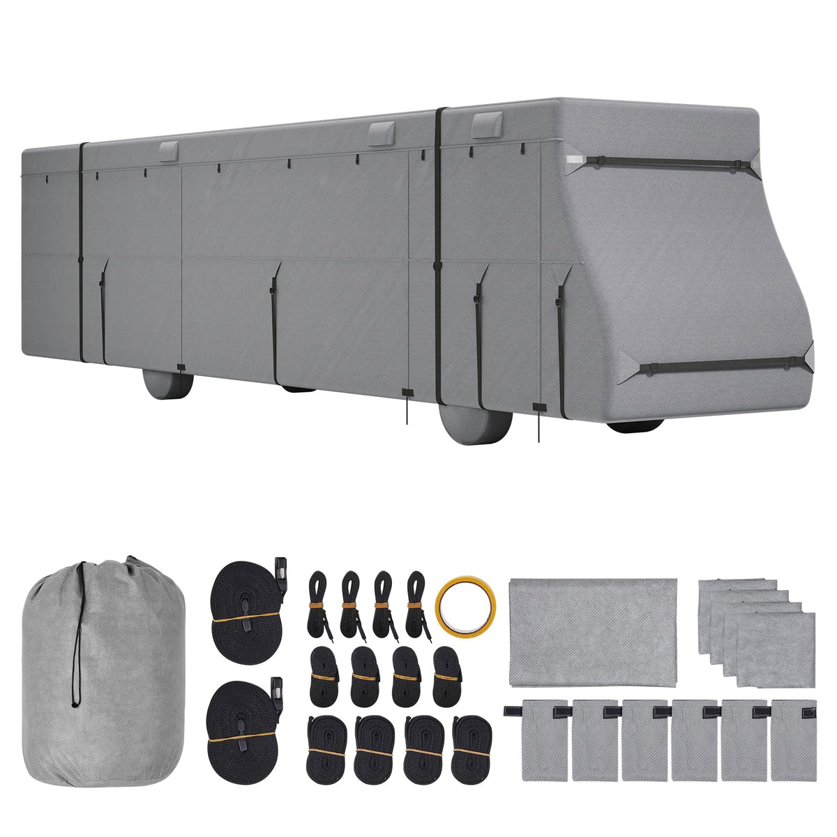 40-43 ft Non-Woven Fabric Waterproof RV Cover with Storage Bag V621