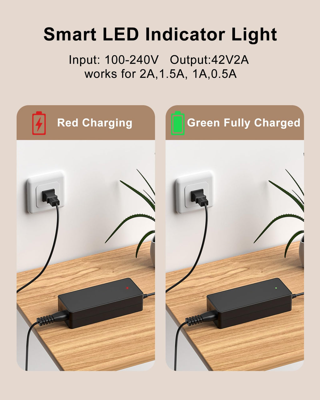 42V 2A Electric Scooter Charger J97183