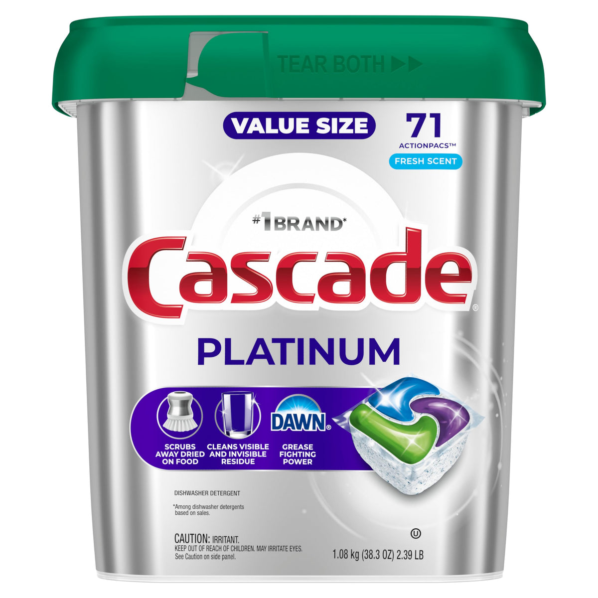 Dishwasher Pods, 71 count Y6838