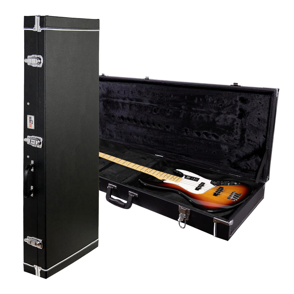 Black Bass Guitar Hard Case with Lock and Key D955233