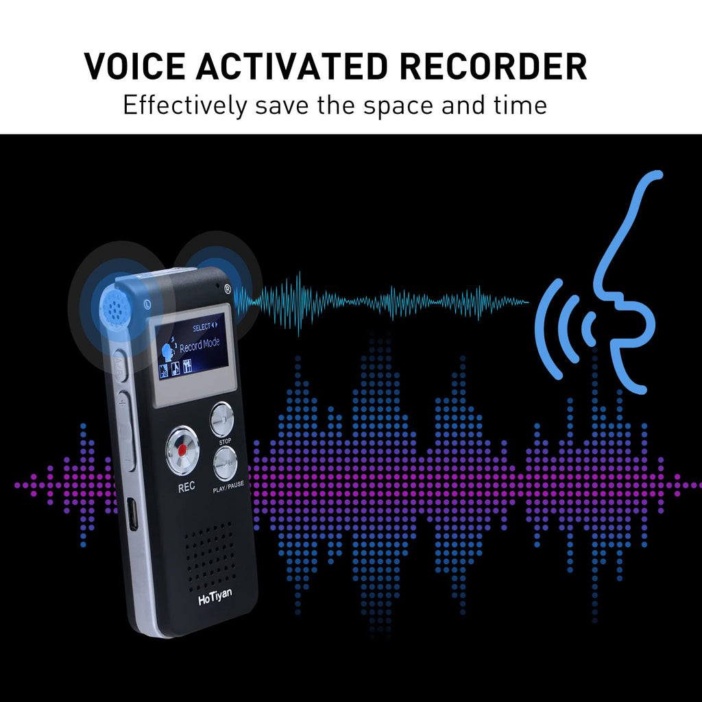 8GB Voice Activated Digital Audio Recorder O577670