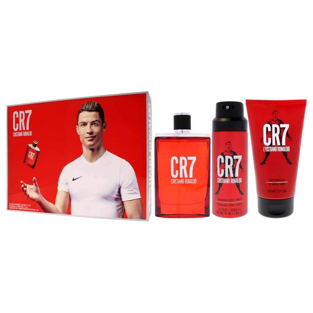 3 Pc Men EDT Spray Body Spray Shower Gel Gift Set U75253