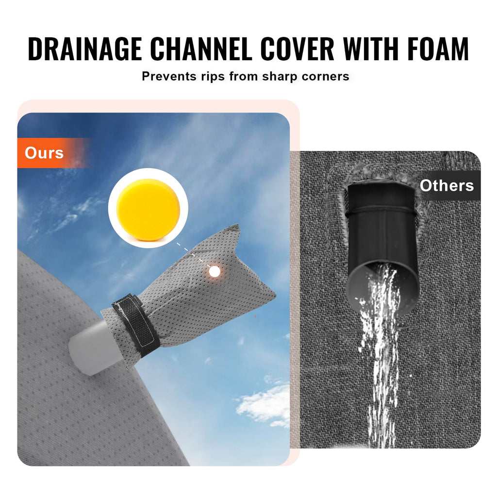 40-43 ft Non-Woven Fabric Waterproof RV Cover with Storage Bag V621
