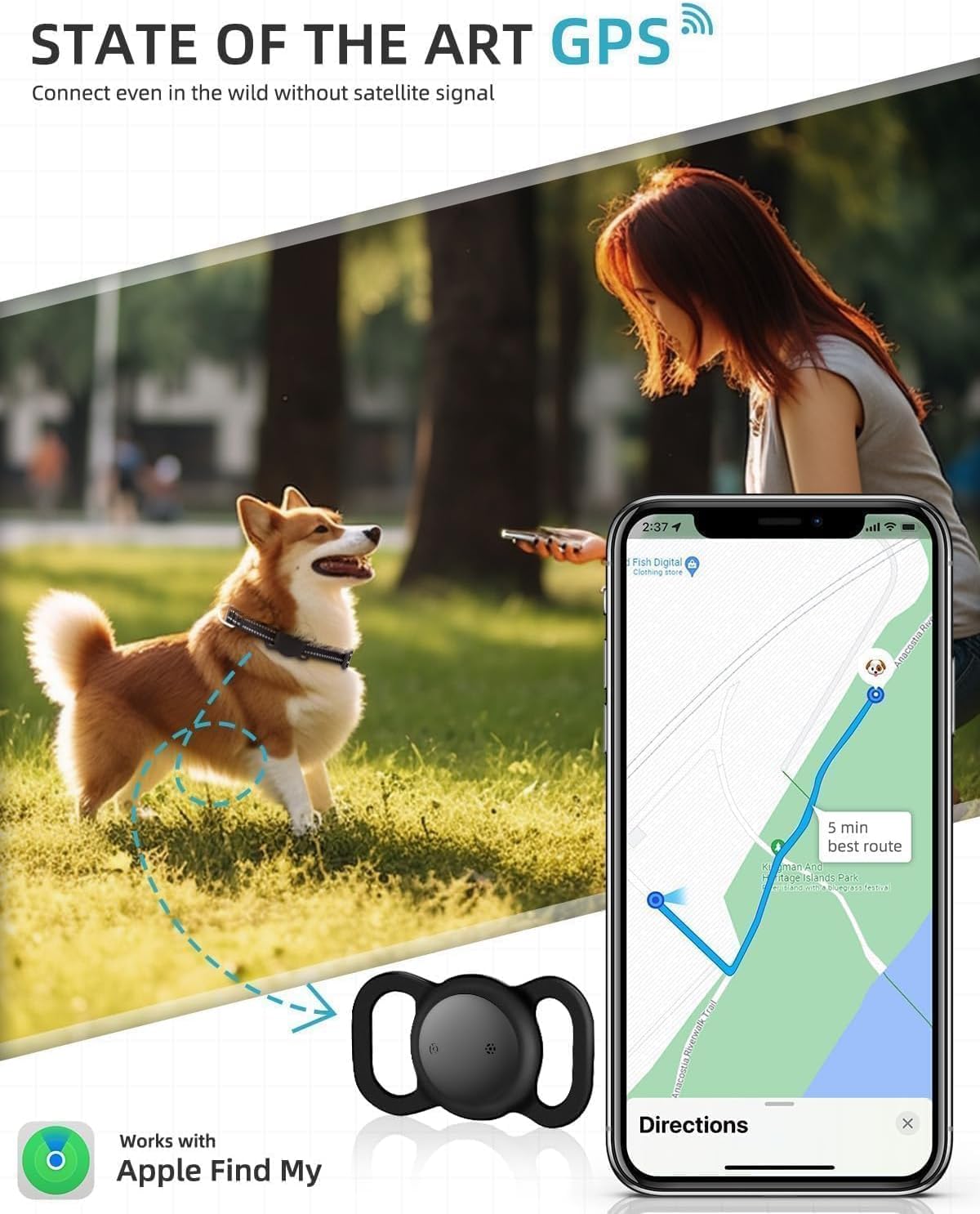Smart GPS Dog Collar 2 Pack I193902