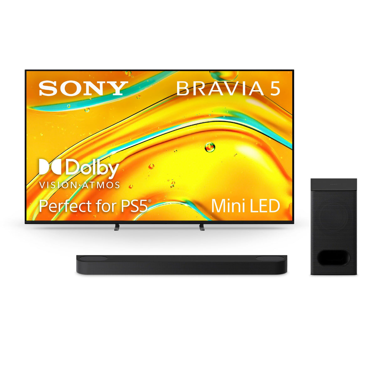 55-Inch 4K Mini LED Smart TV & 3.1.2ch Soundbar with Wireless Subwoofer Bundle S739242