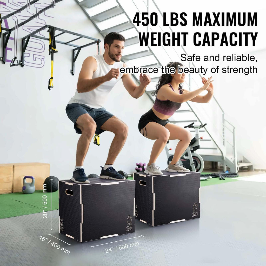 24/20/16 Inch Wooden Plyo Box E66818