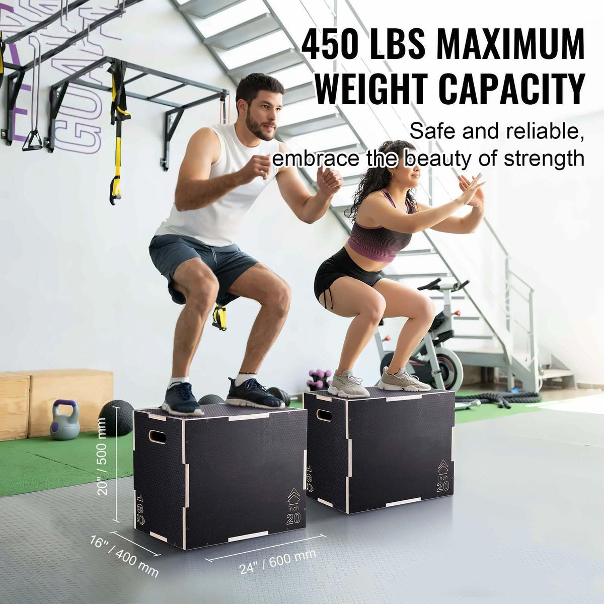 24/20/16 Inch Wooden Plyo Box E66818