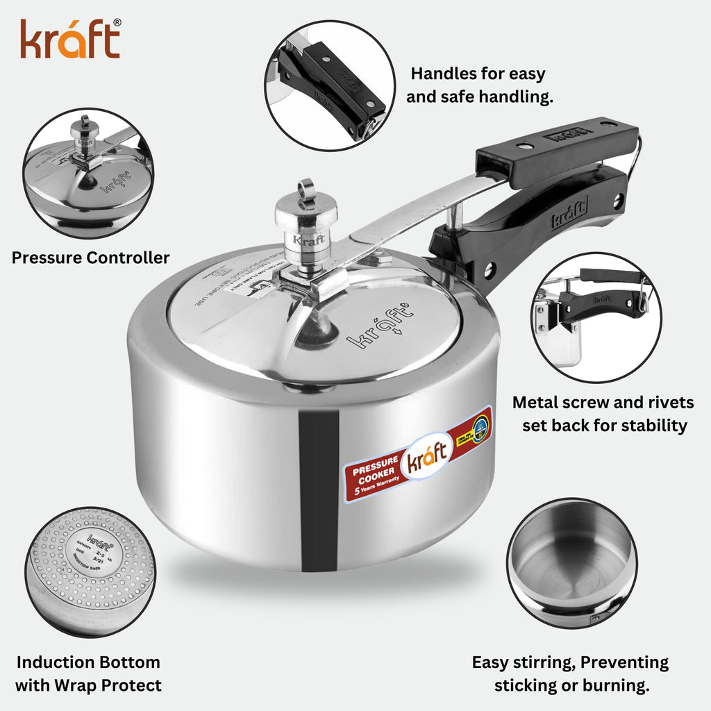 2-Liter Aluminum Pressure Cooker U1152