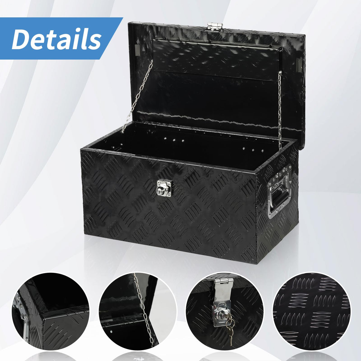 30 Inch Aluminum Truck Tool Box Lockable N239737