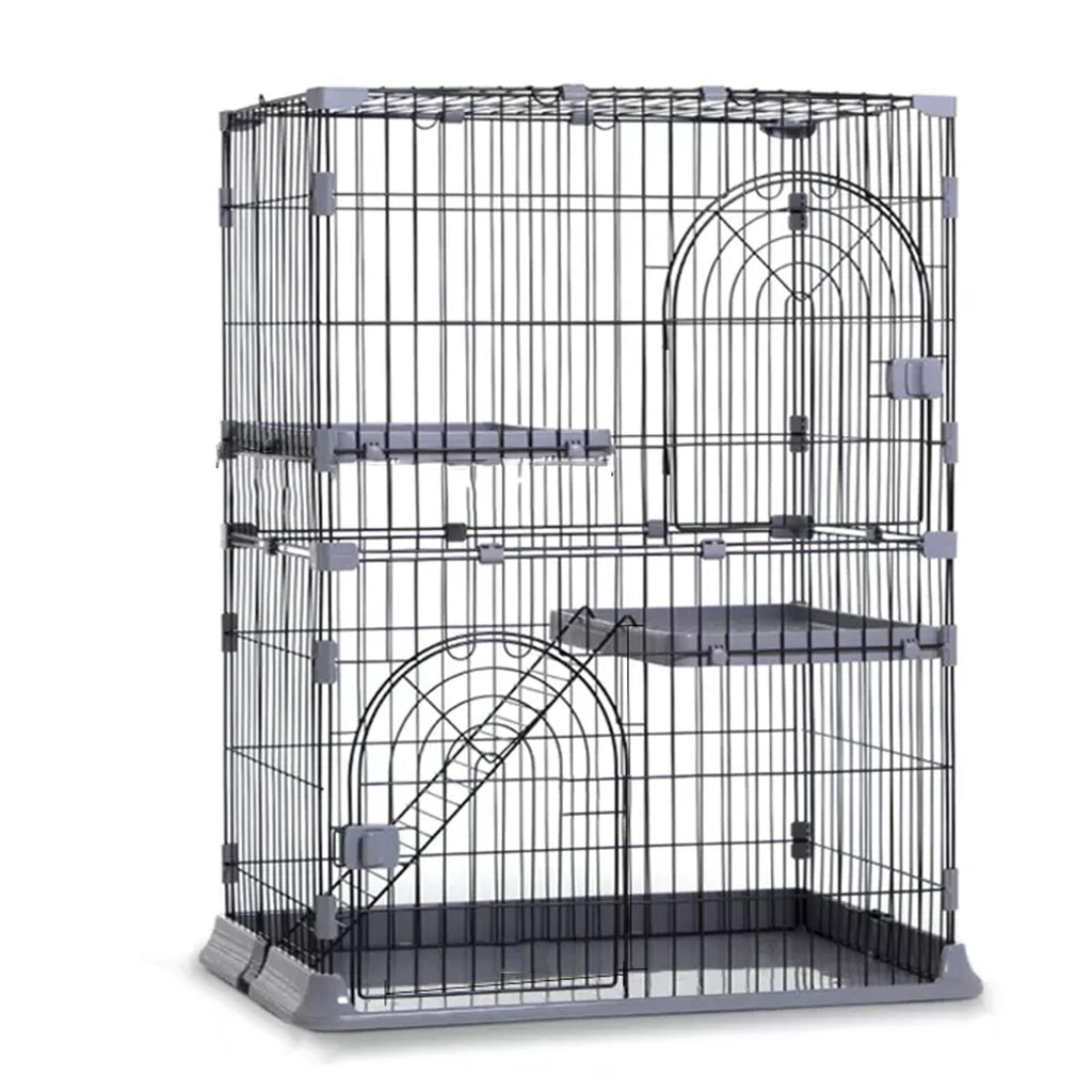 3/4-Tier Cat Cage Playpen with Hammock H50420