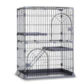 3/4-Tier Cat Cage Playpen with Hammock H50420