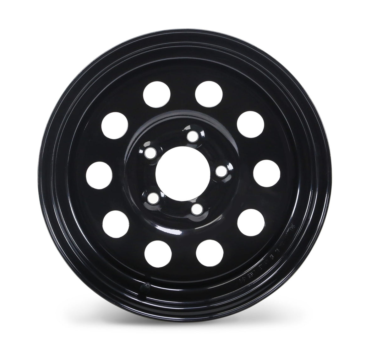 15 x 5 Trailer Wheel 5 Lug on 5" Bolt Pattern Black F592575