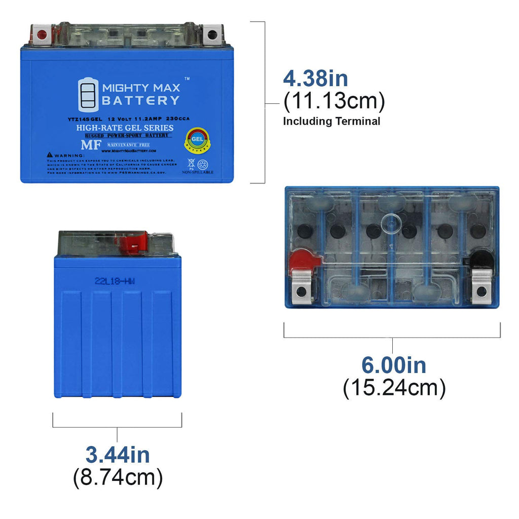 12V 11.2AH Replacement Battery 2 Pack P1321