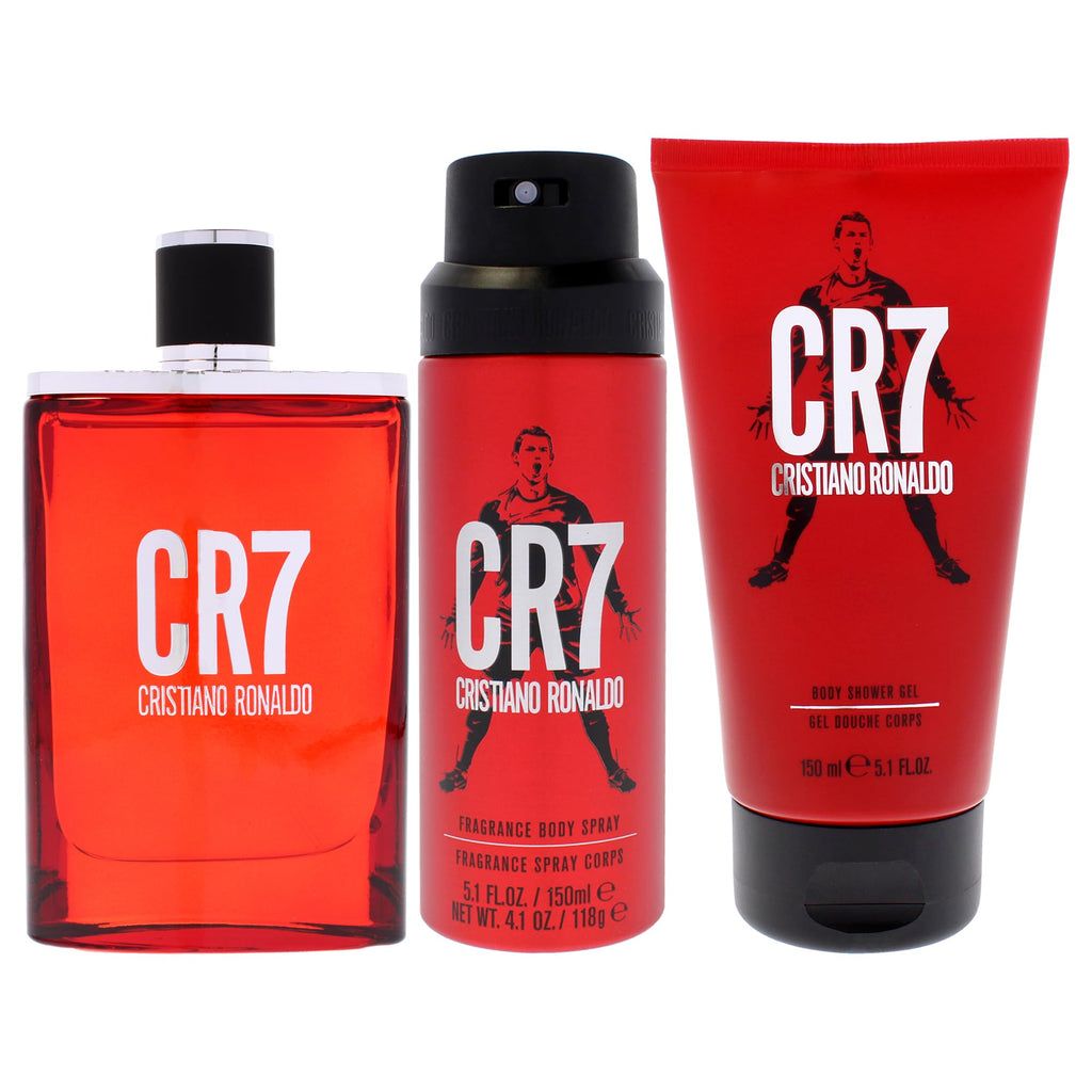 3 Pc Men EDT Spray Body Spray Shower Gel Gift Set U75253