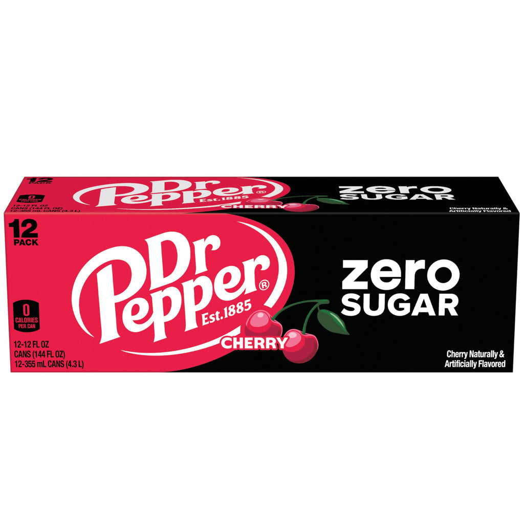 Cherry Zero Sugar Soda 12 fl oz 12 Pack K7330