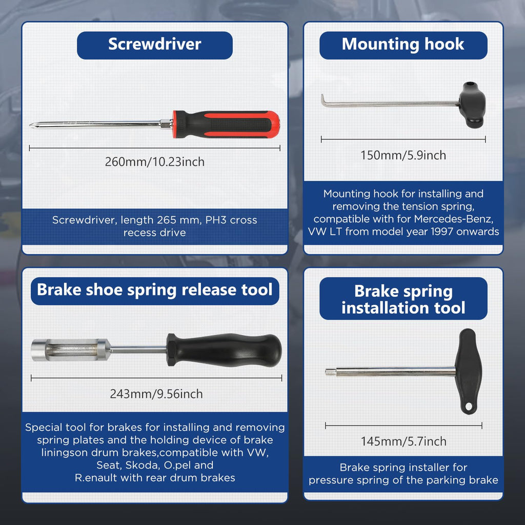 15 Pc Brake Drum Tool Kit I766279