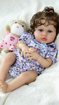 20 Inch Silicone Reborn Baby Doll with Curly Hair B182794