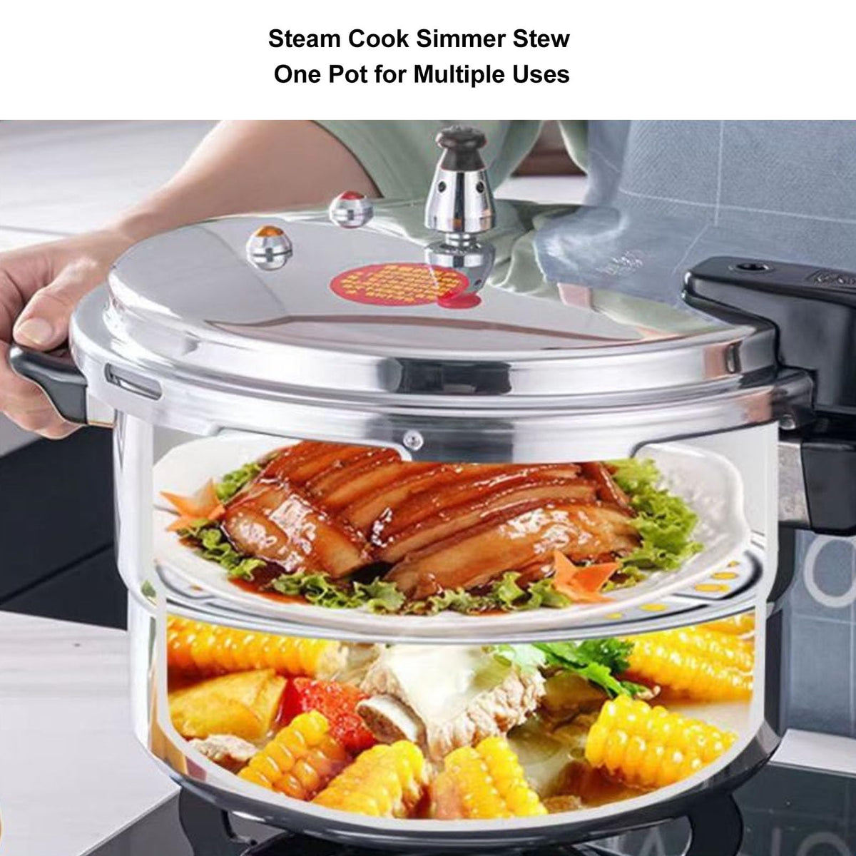 Stainless Steel 3L Pressure Cooker Y6881
