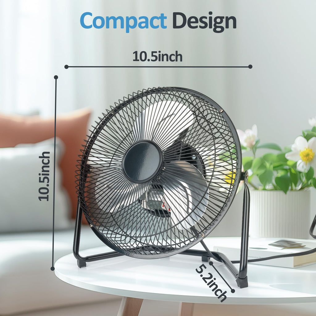 9 Inch Portable Metal Floor Fan P111