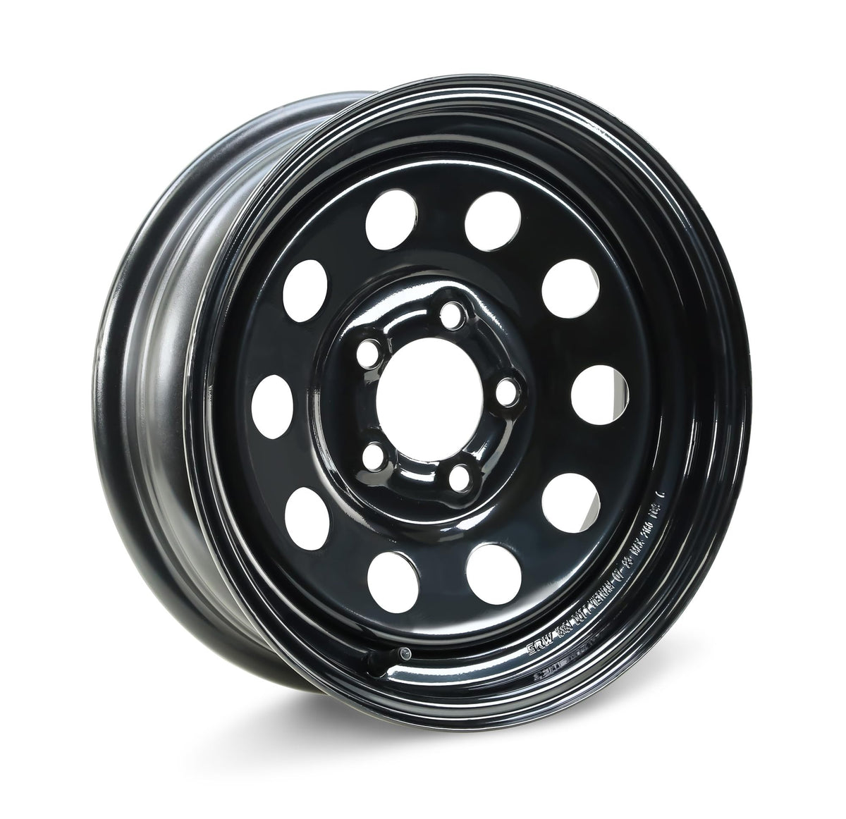 15 x 5 Trailer Wheel 5 Lug on 5" Bolt Pattern Black F592575