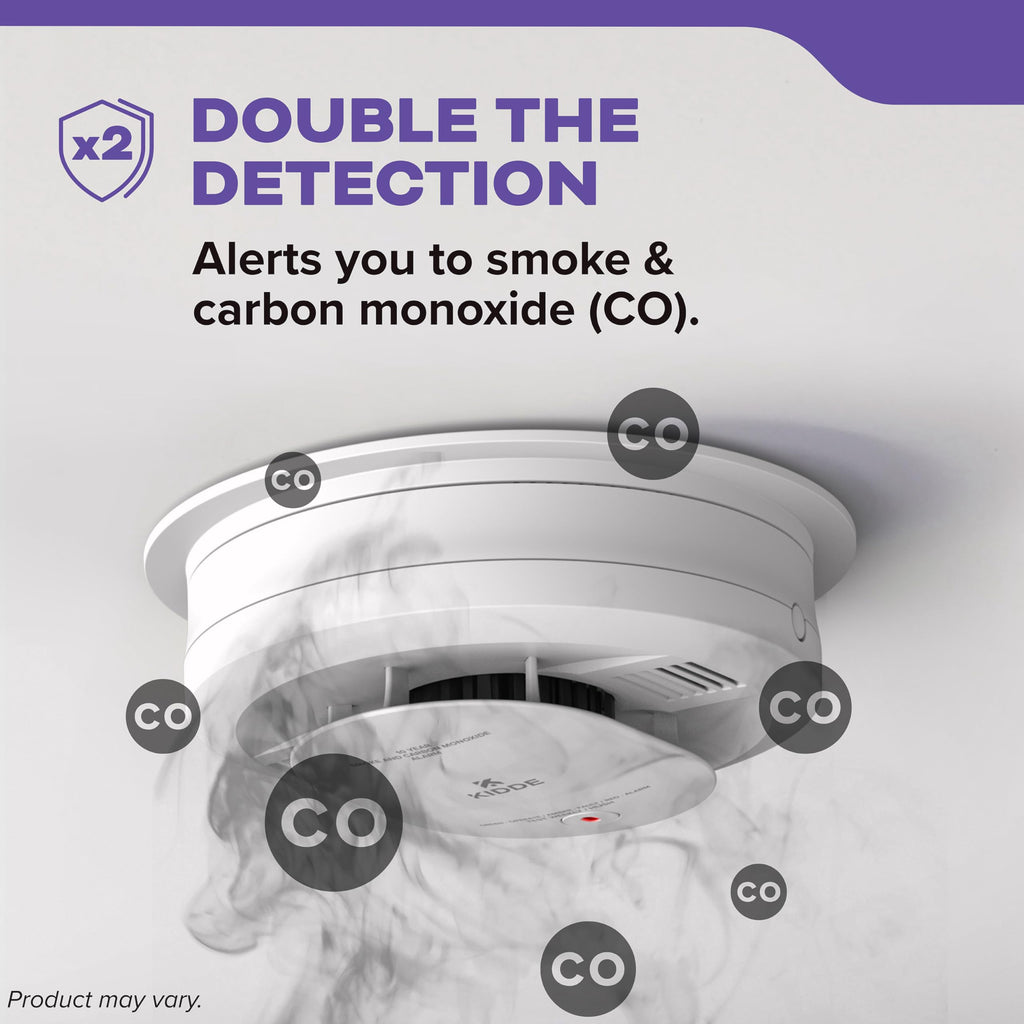 Hardwired Smoke & Carbon Monoxide Detector, 10-Year Battery Backup, 4 Pack S217