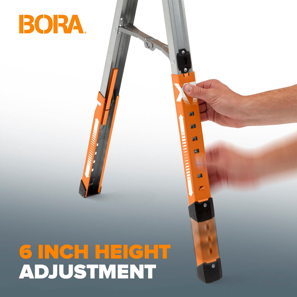 2 Pack Adjustable Folding Heavy Duty Sawhorse M48574