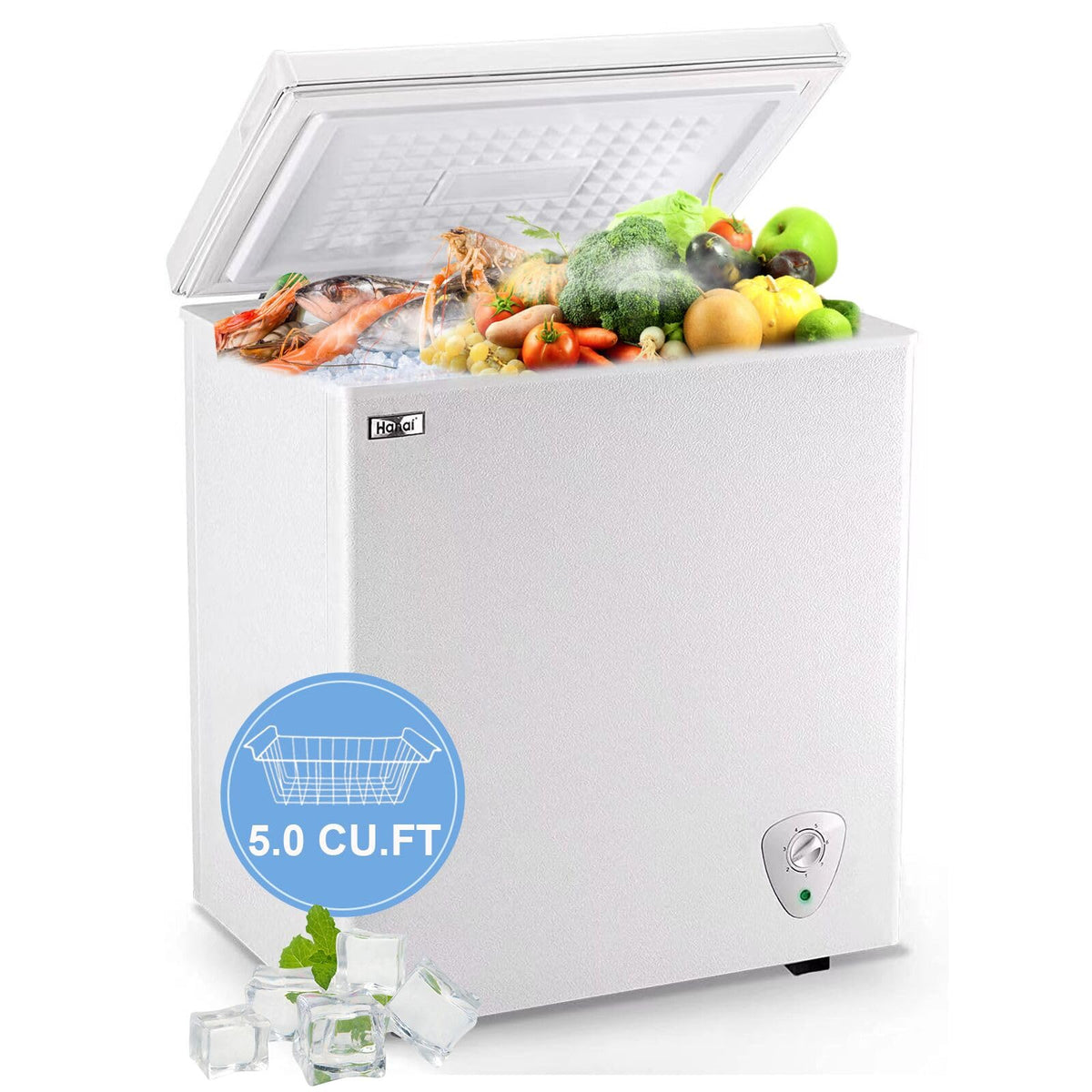 White 5.0 Cu.Ft Chest Freezer S934