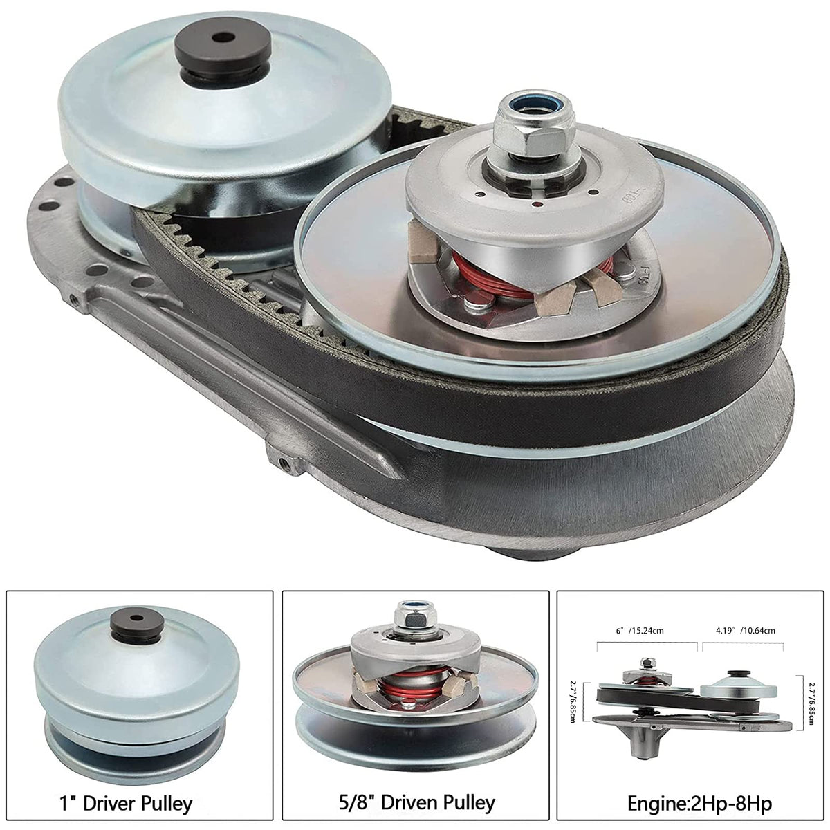 212CC 6.5 HP Go Kart Torque Converter Clutch Kit 3/4" 10T #40#41 and 12T #35 Chain H85958