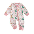 Newborn Christmas Zipper Jumpsuit Romper Q234