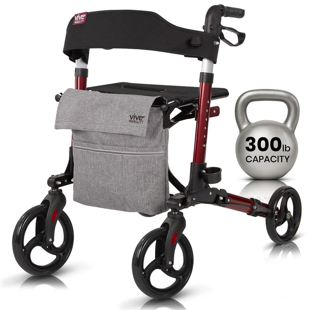 Folding 4 Wheel Rollator Walker S1203