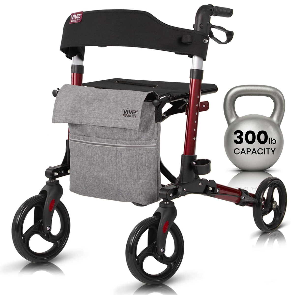 Folding 4 Wheel Rollator Walker S1203