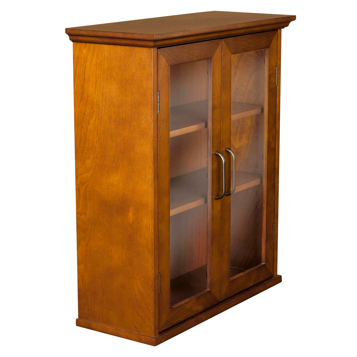 Wooden Over The Toilet Bathroom Medicine Cabinet with 2 Adjustable Shelves M414100
