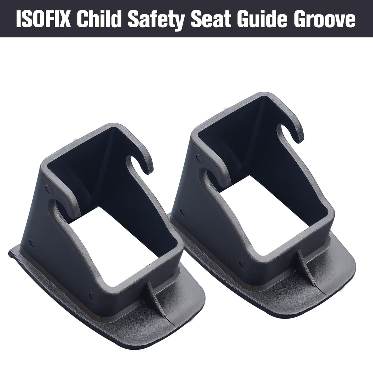 4Pcs Black Car Seat Latch Guides V230663